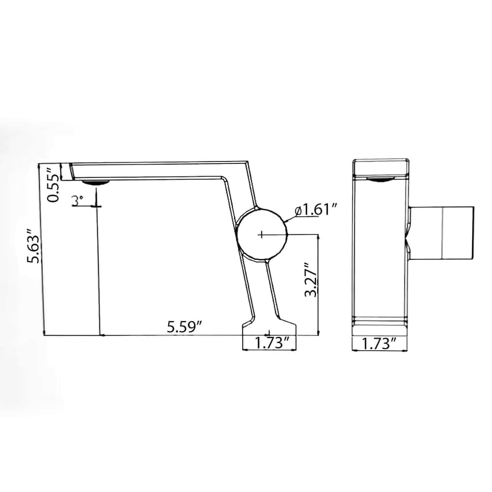 WBF7 Brushed Gold Single Hole Bathroom Sink Faucet with Single Handle