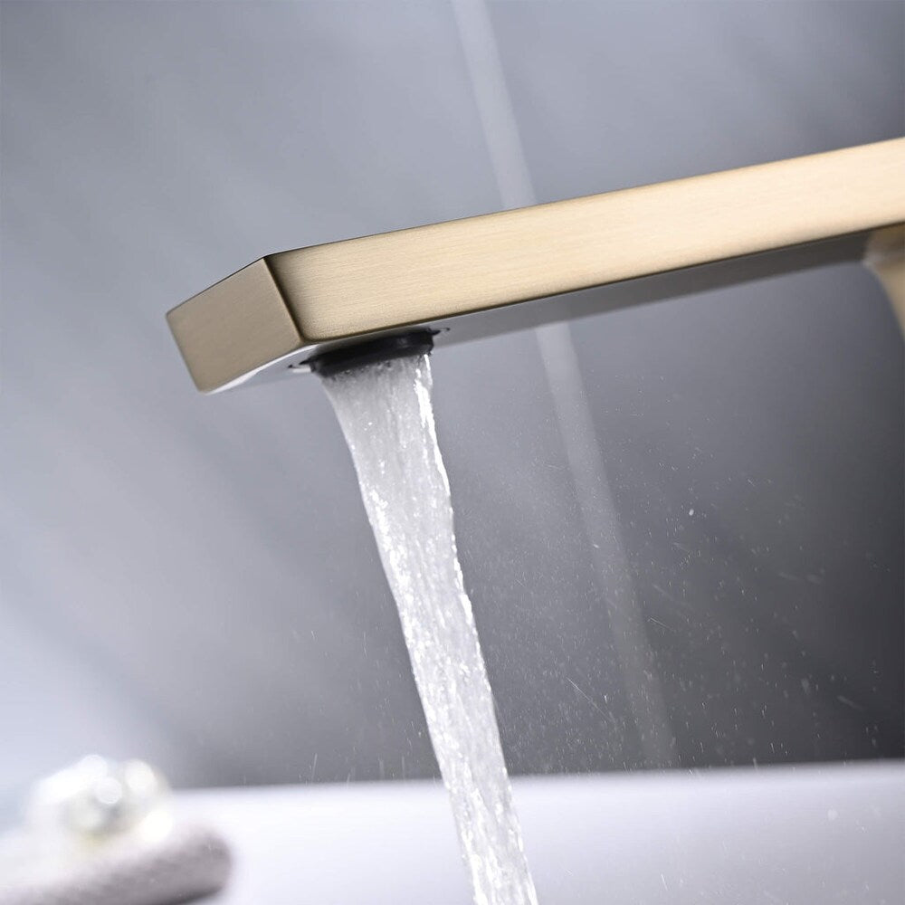 WBF7 Brushed Gold Single Hole Bathroom Sink Faucet with Single Handle