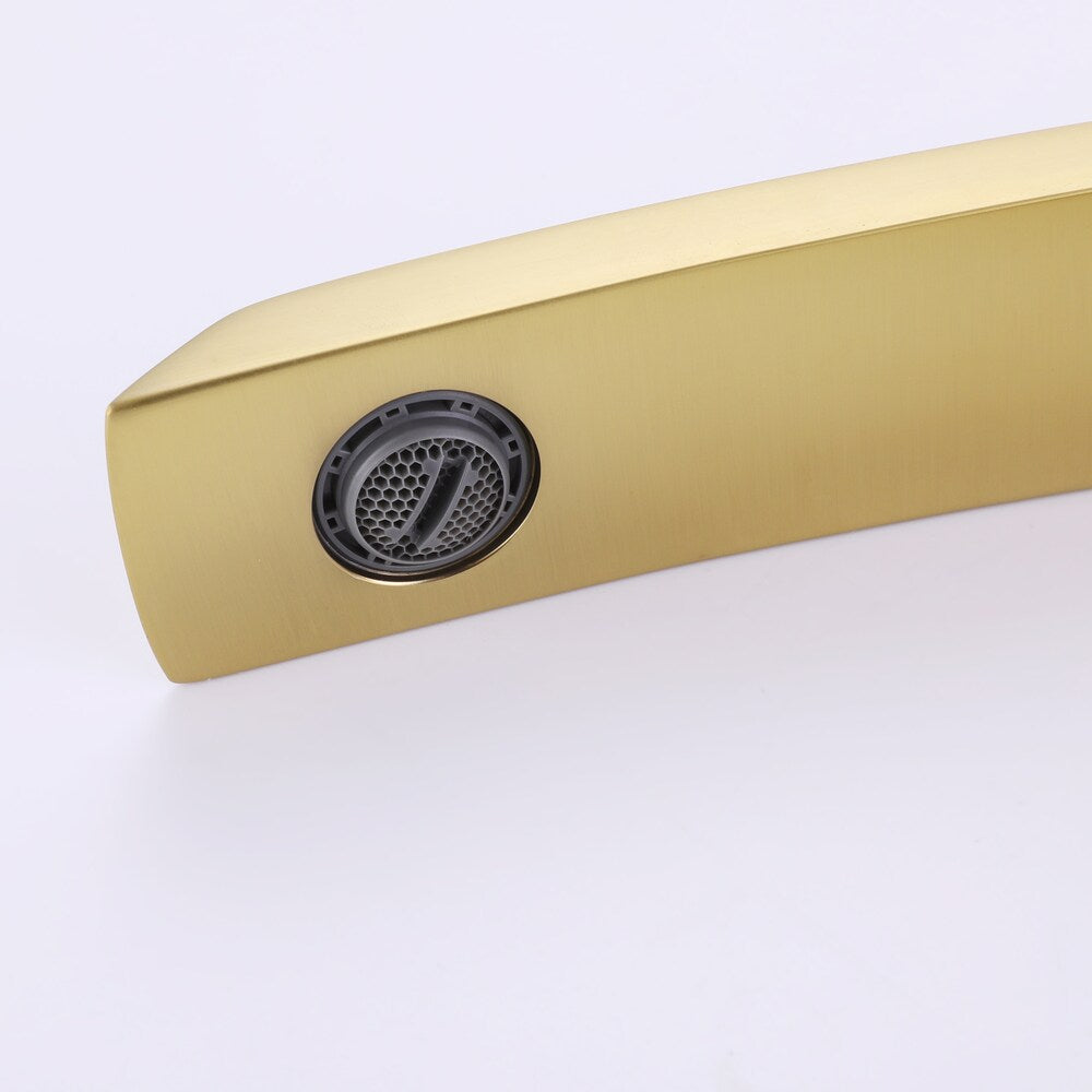 WBF9 Brushed Gold Single Hole Bathroom Sink Faucet with Single Handle