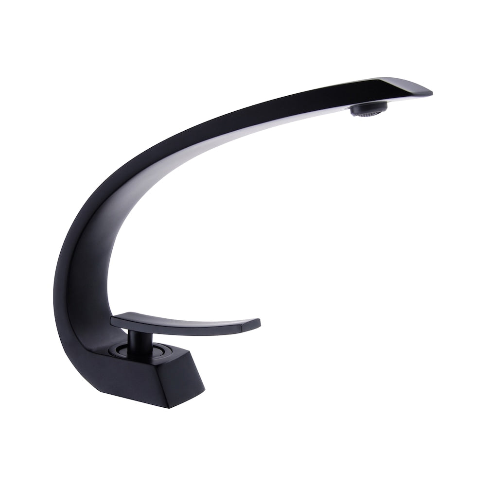 WBF9 Matte Black Single Hole Bathroom Sink Faucet with Single Handle