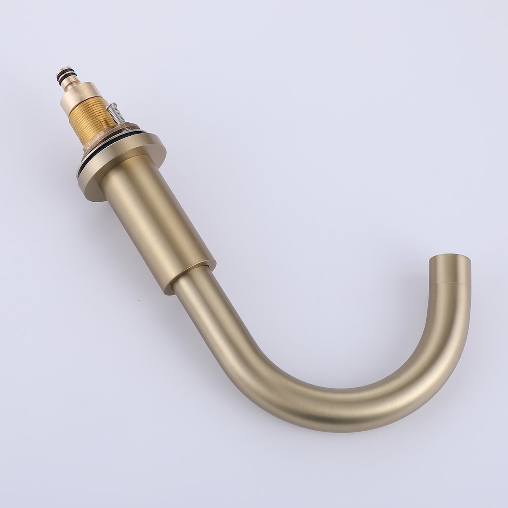 RZCJ3 Widespread Bathroom Sink Faucet with 2 Handle in Brushed Gold