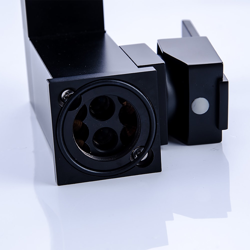 WBF11 Single Hole Bathroom Sink Faucet with Single Handle in Matte Black