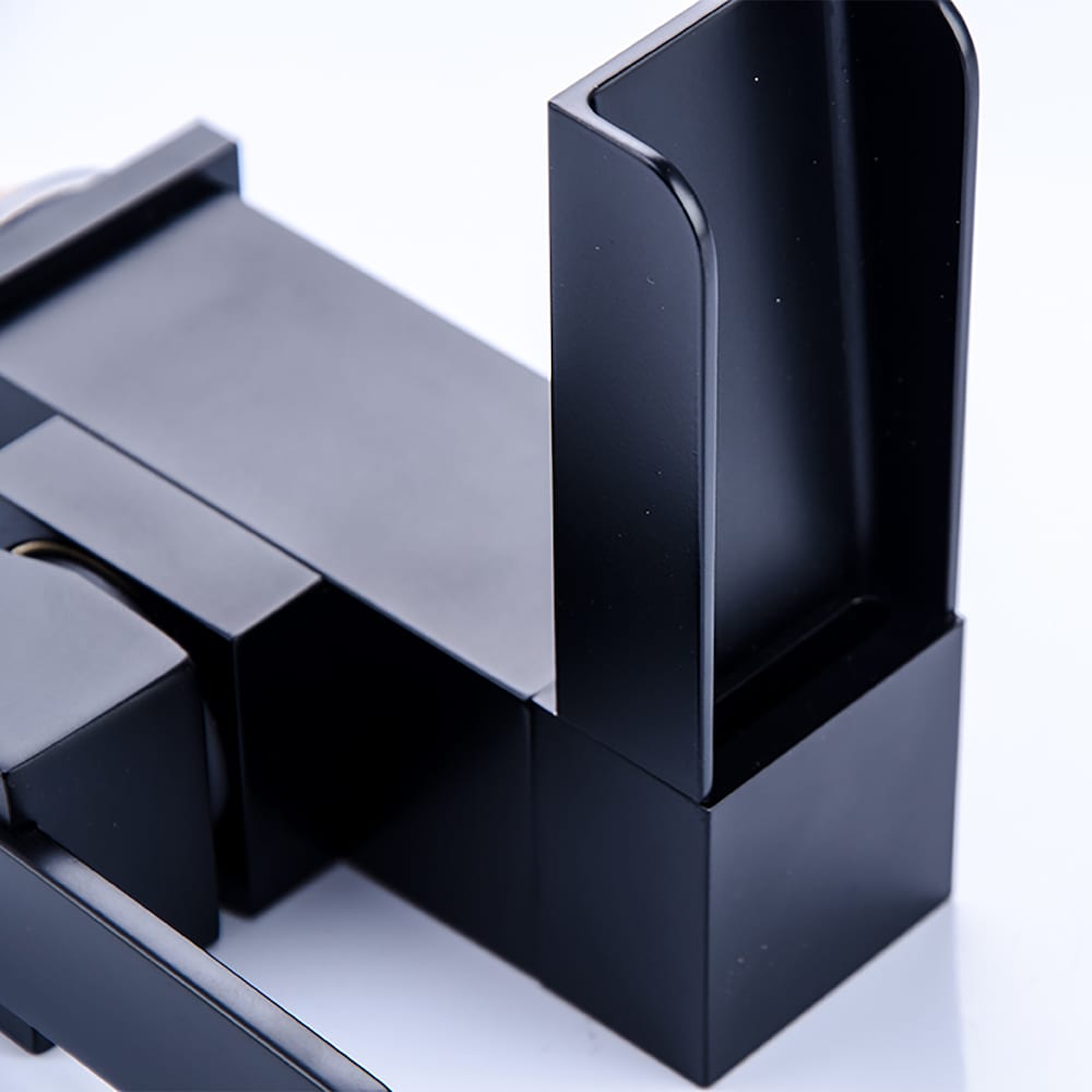 WBF11 Single Hole Bathroom Sink Faucet with Single Handle in Matte Black