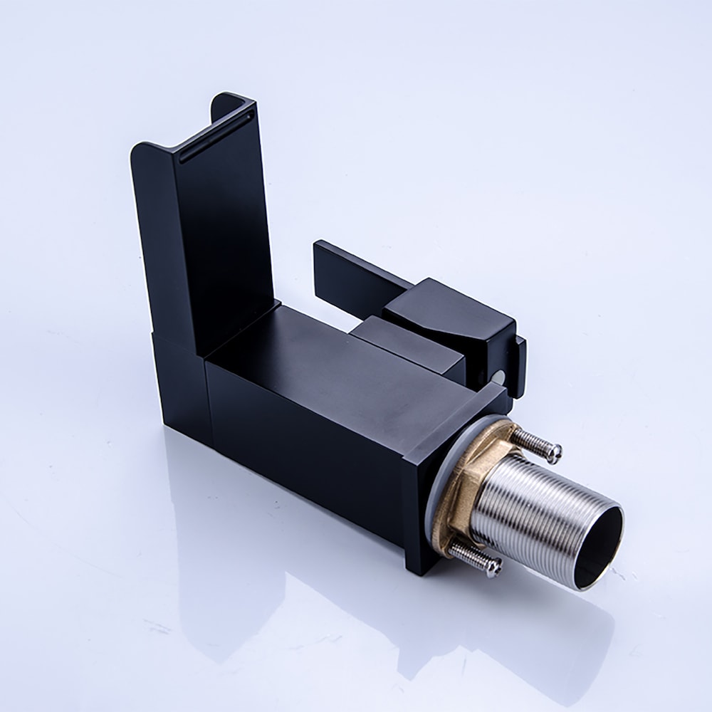 WBF11 Single Hole Bathroom Sink Faucet with Single Handle in Matte Black