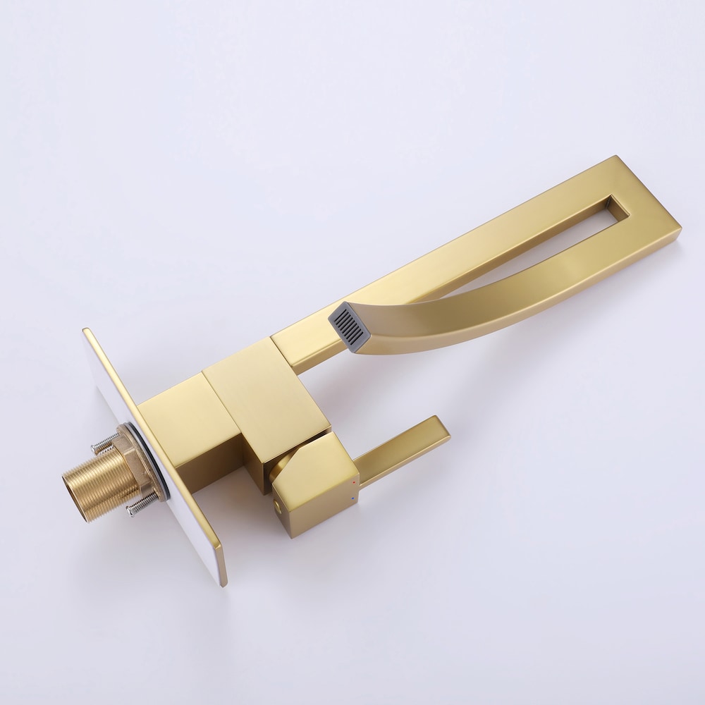 WBF14 Brushed Gold Single Hole Bathroom Sink Faucet with Single Handle