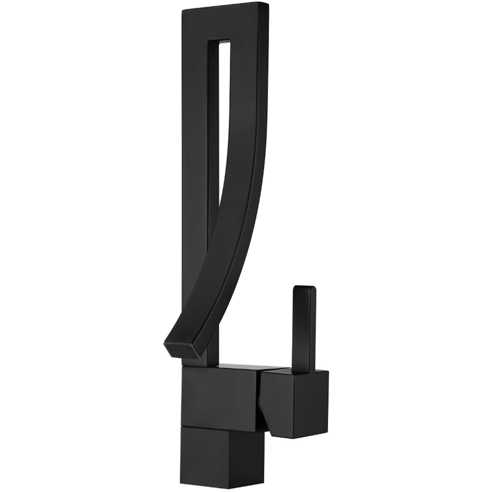WBF14 Matte Black Single Hole Bathroom Sink Faucet with Single Handle