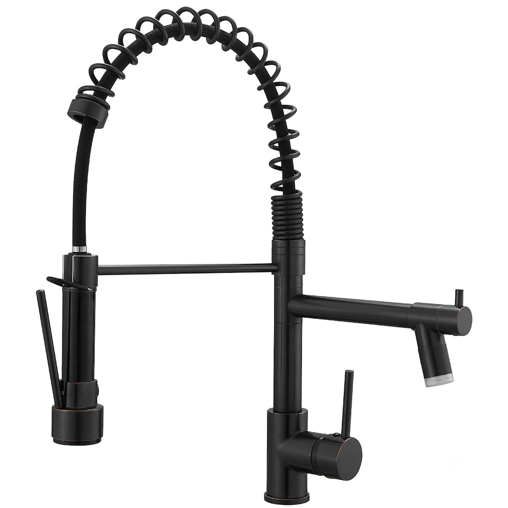 QZ5 Single-Handle Pull-Down Sprayer Kitchen Fauce in Oil Rubbed Bronze