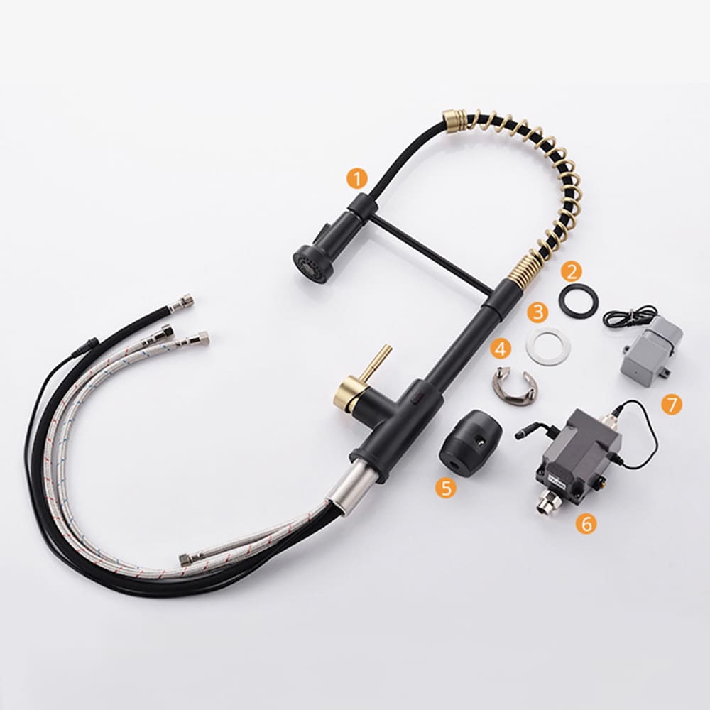 QZ8 Single-Handle Touchless Kitchen Faucet in Matte Black