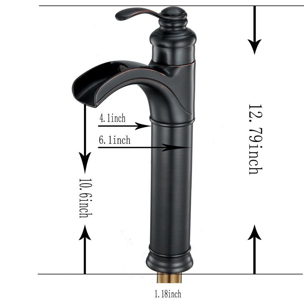 BZ1 Single Hole Bathroom Sink Faucet with Pop Up Drain in Oil Rubbed Bronze