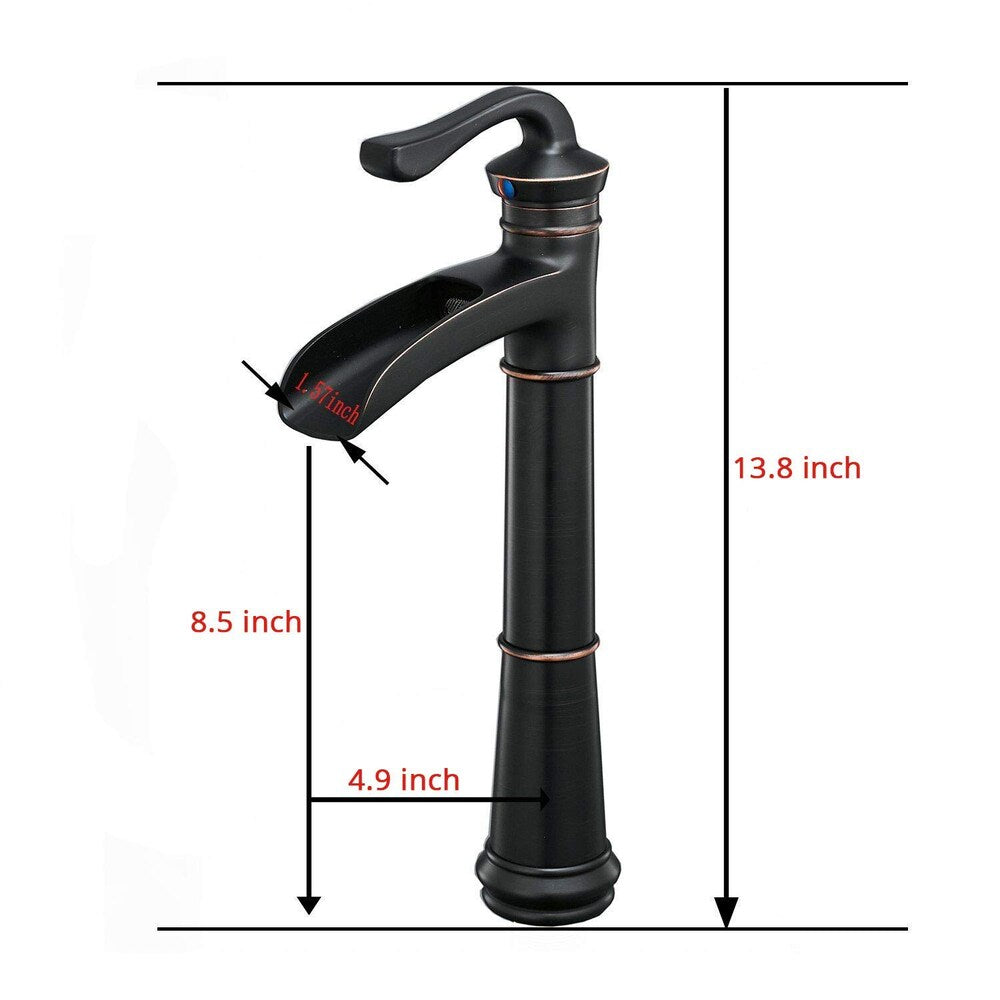 BZ3 Single Hole Bathroom Sink Faucet with Pop Up Drain in Oil Rubbed Bronze