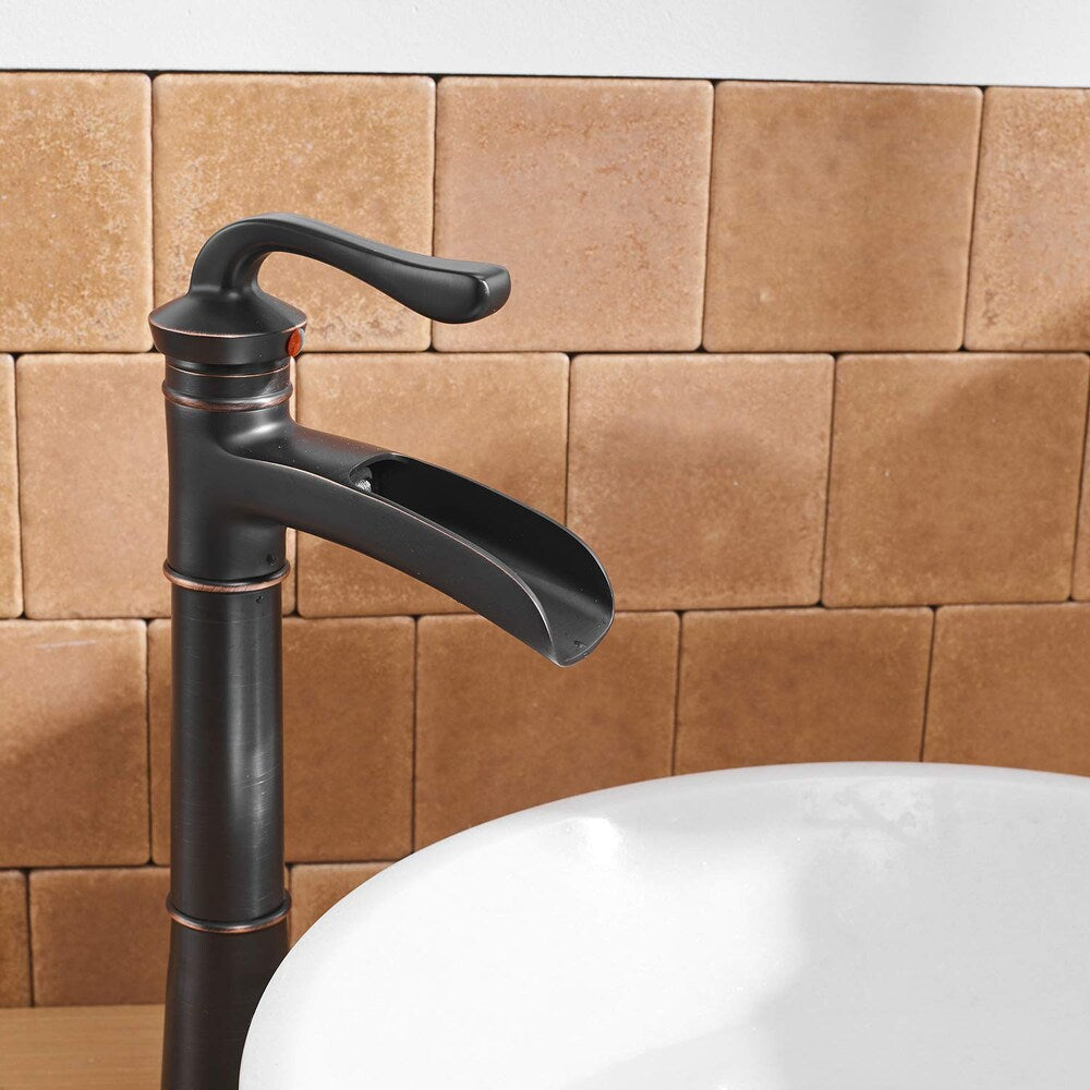 BZ3 Single Hole Bathroom Sink Faucet with Pop Up Drain in Oil Rubbed Bronze