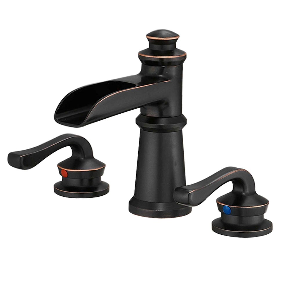 BZ80 Widespread Bathroom Sink Faucet with Two Handles in Oil Rubbed Bronze