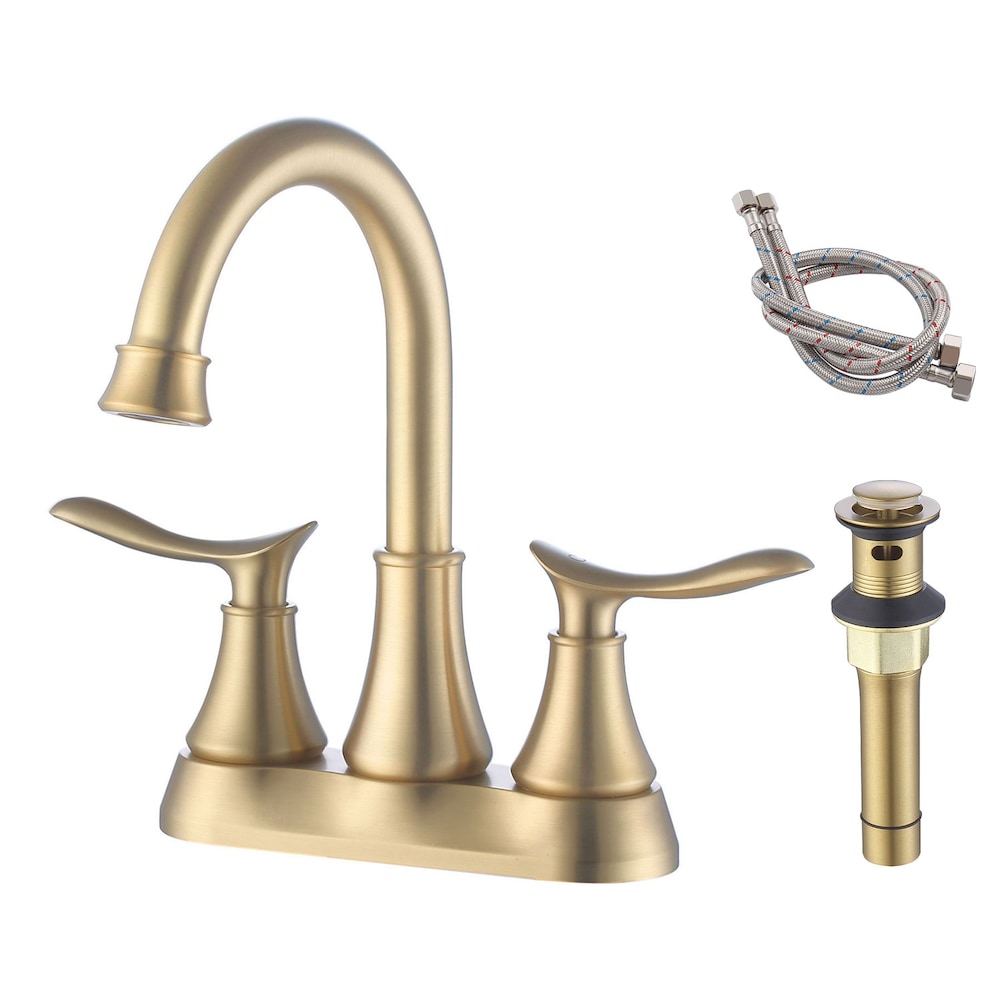 DZ1 4-inch Centreset Bathroom Sink Faucet in Brushed Gold