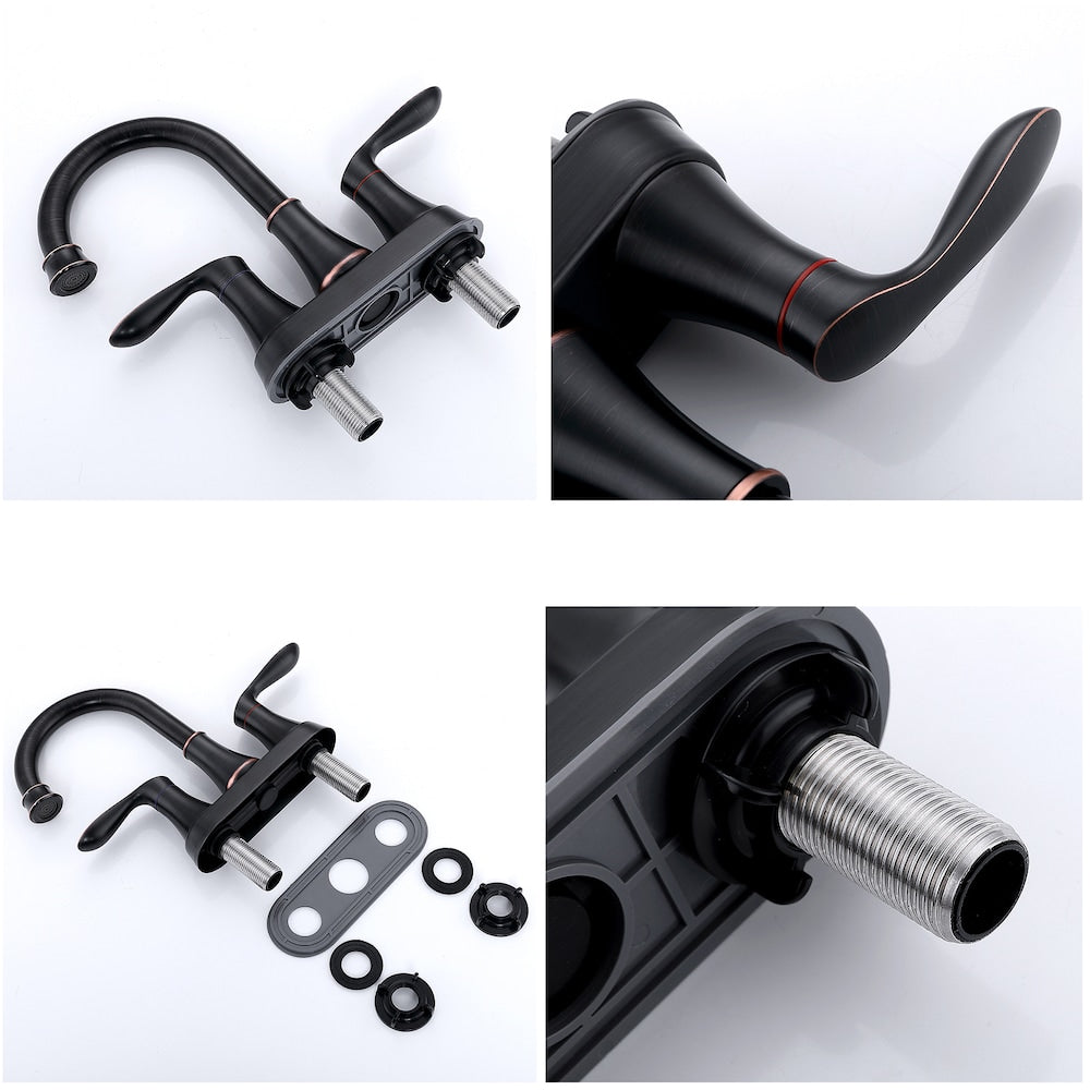 DZ3 4-inch Centreset Bathroom Sink Faucet in Oil Rubbed Bronze