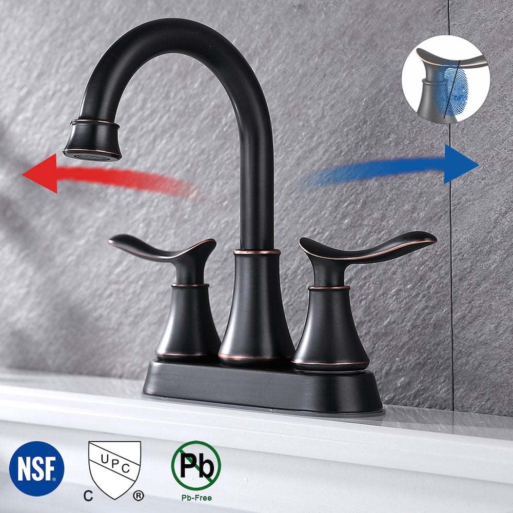 DZ4 4-inch Centreset Bathroom Sink Faucet in Oil Rubbed Bronze