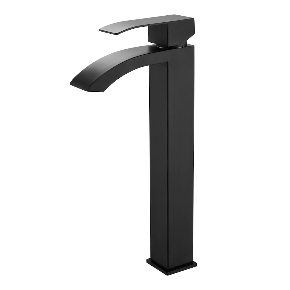 Taurus Single Hole Bathroom Sink Faucet in Matte Black