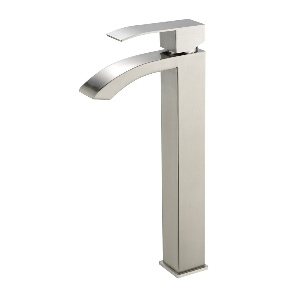 Taurus Single Hole Bathroom Sink Faucet in Brushed Nickel