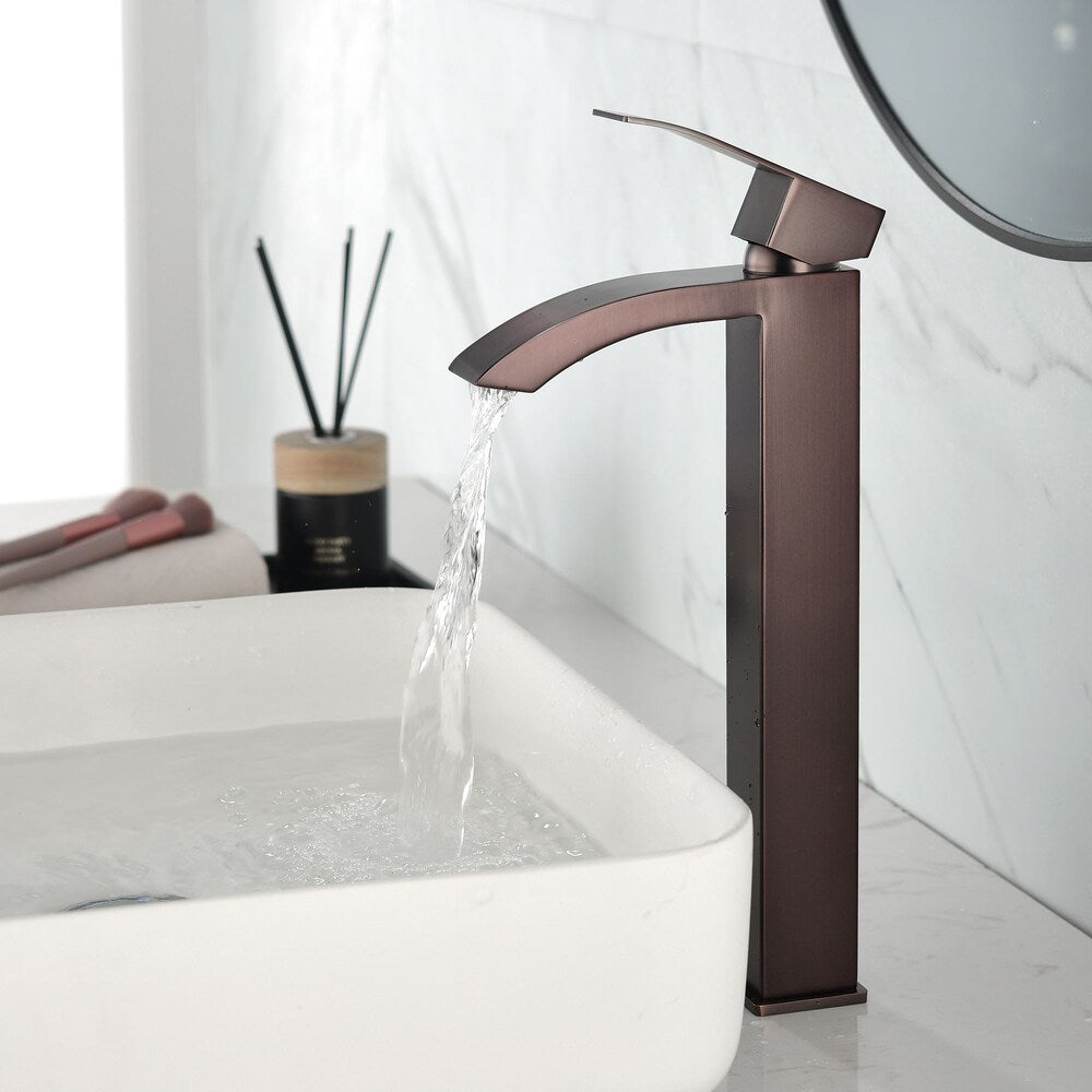 Taurus Single Hole Bathroom Sink Faucet in Oil Rubbed Bronze