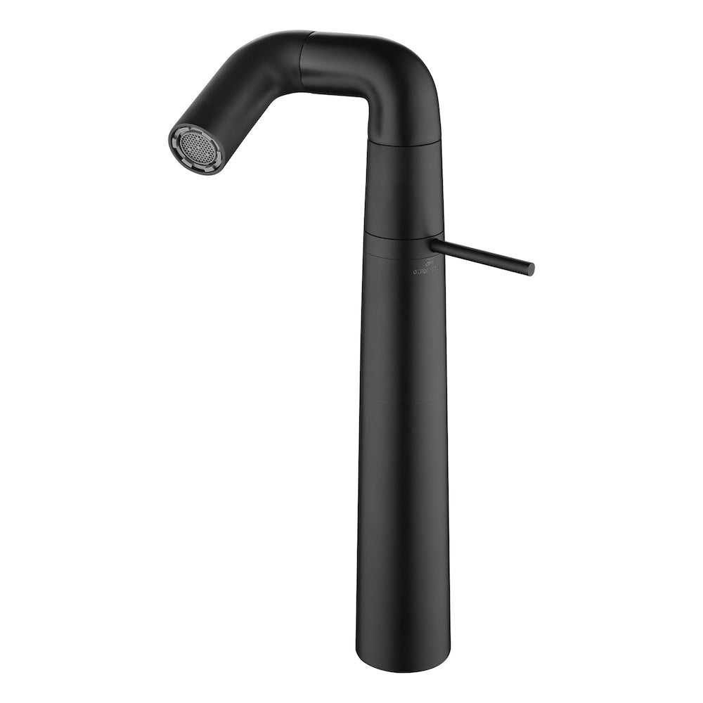 Leo Single Hole Bathroom Sink Faucet in Matte Black