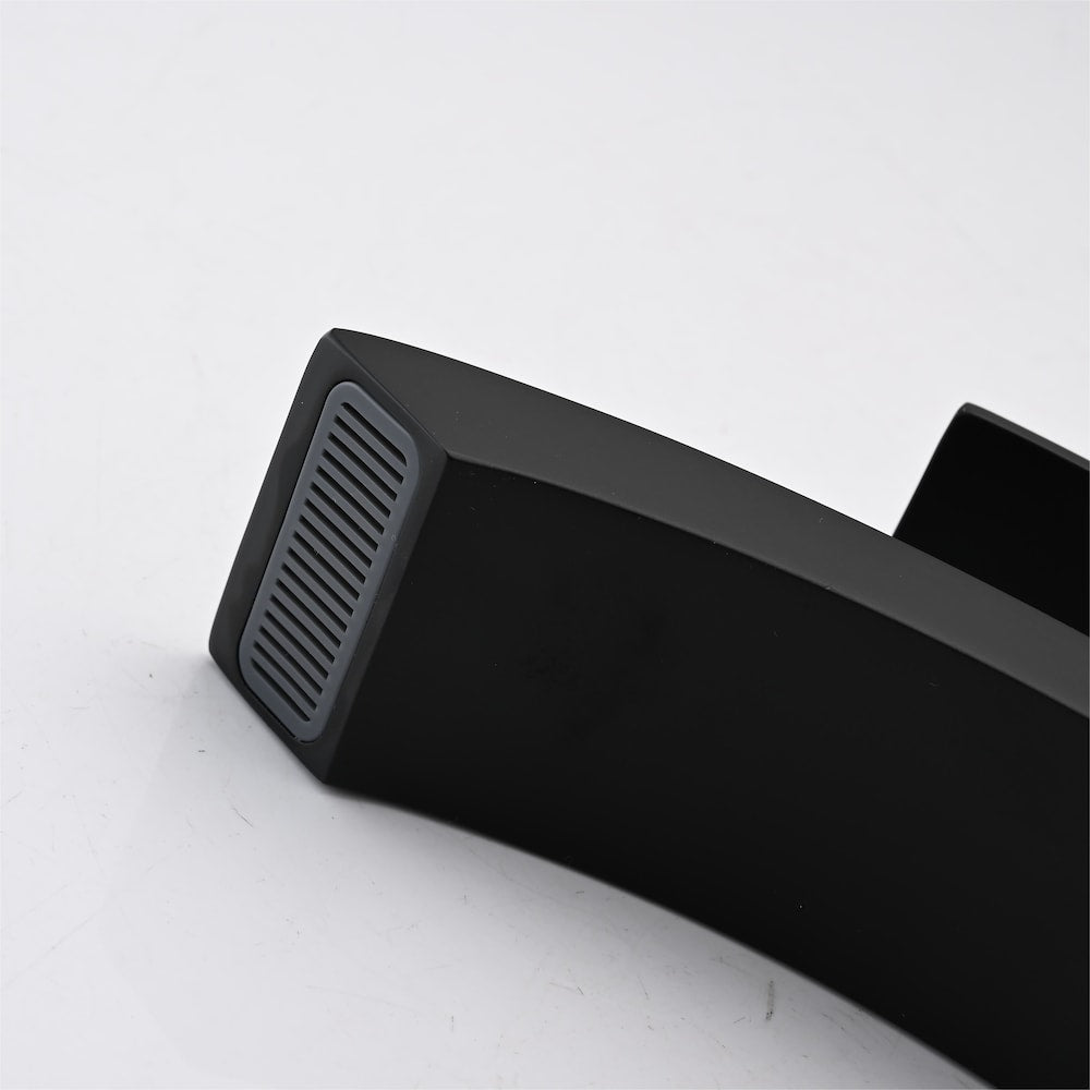 Capricorn Single Hole Bathroom Sink Faucet in Matte Black