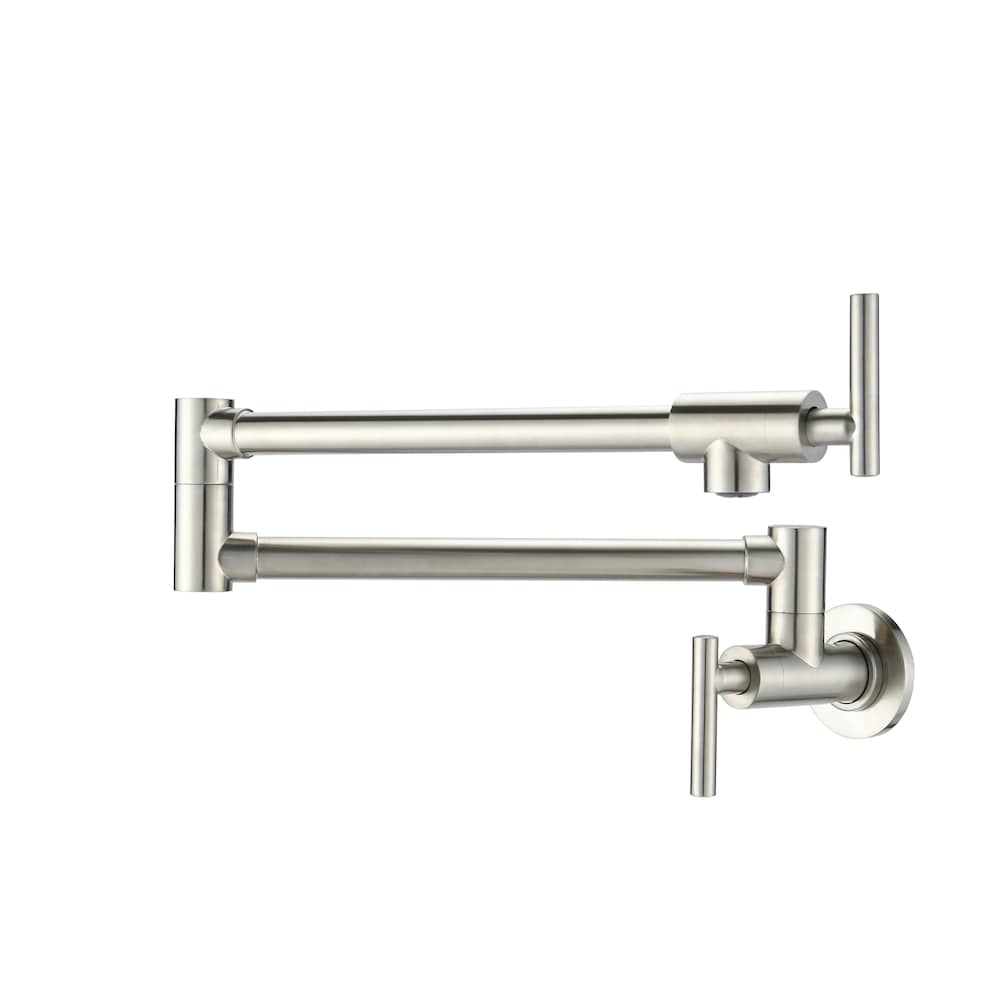 Phoenix Wall-Mounted Pot Filler in Brushed Nickel