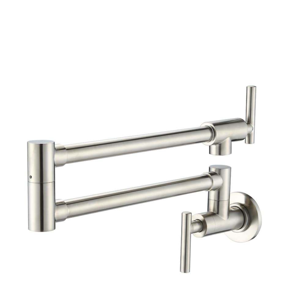 Phoenix Wall-Mounted Pot Filler in Brushed Nickel