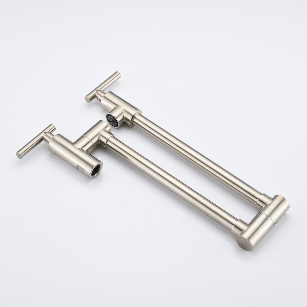 Phoenix Wall-Mounted Pot Filler in Brushed Nickel