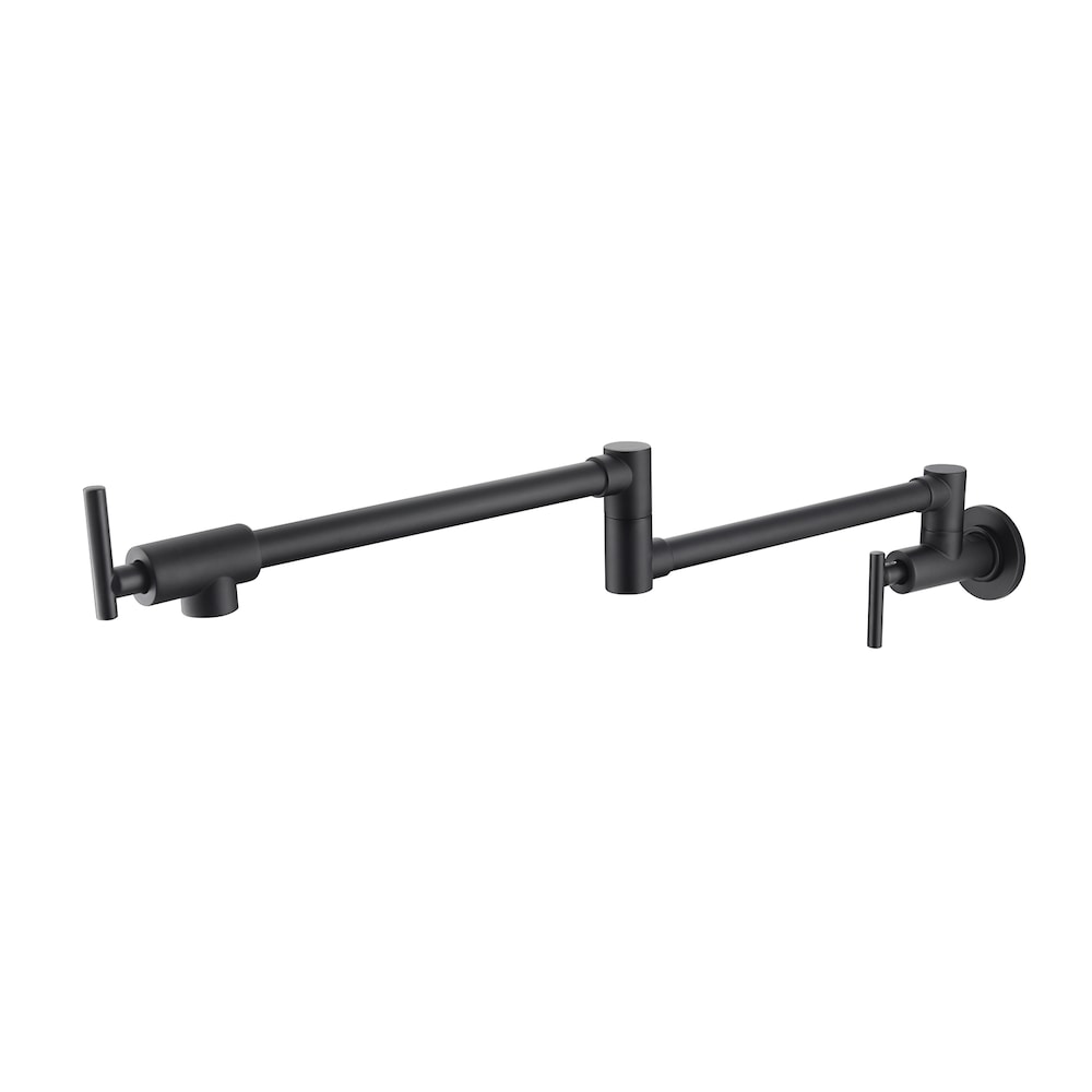 Phoenix Wall-Mounted Pot Filler in Matte Black