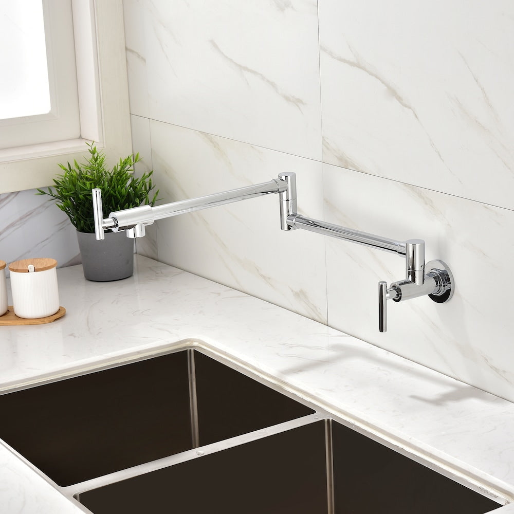 Phoenix Wall-Mounted Pot Filler in Chrome