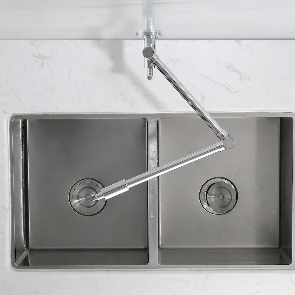 Phoenix Wall-Mounted Pot Filler in Chrome