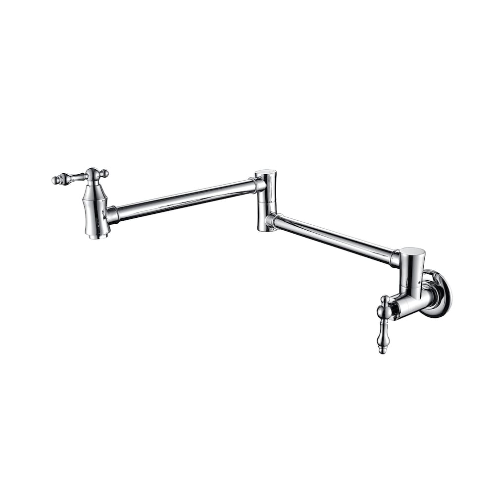Lyra Wall-Mounted Pot Filler in Chrome