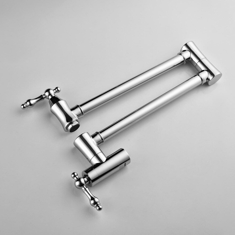 Lyra Wall-Mounted Pot Filler in Chrome