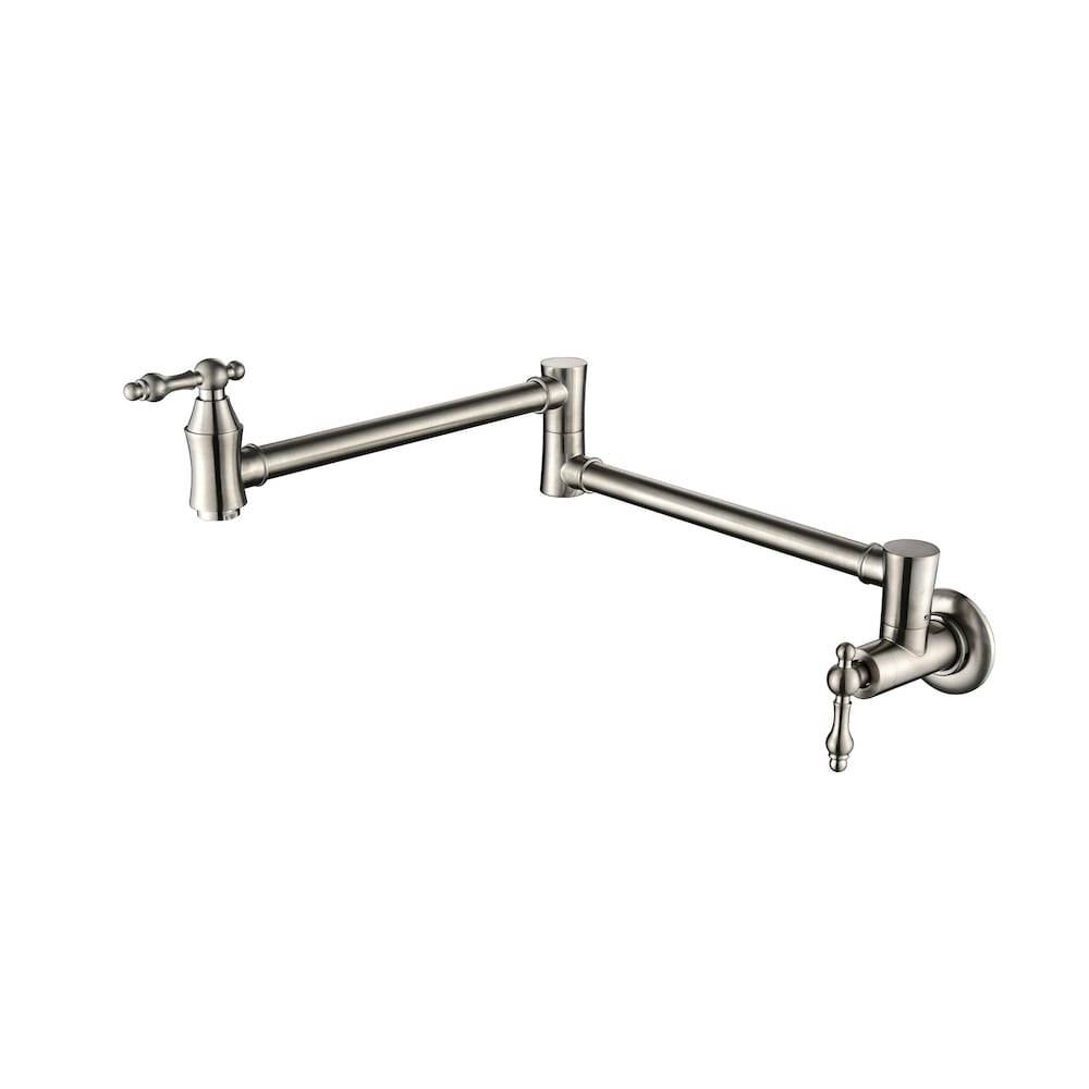 Lyra Wall-Mounted Pot Filler in Brushed Nickel