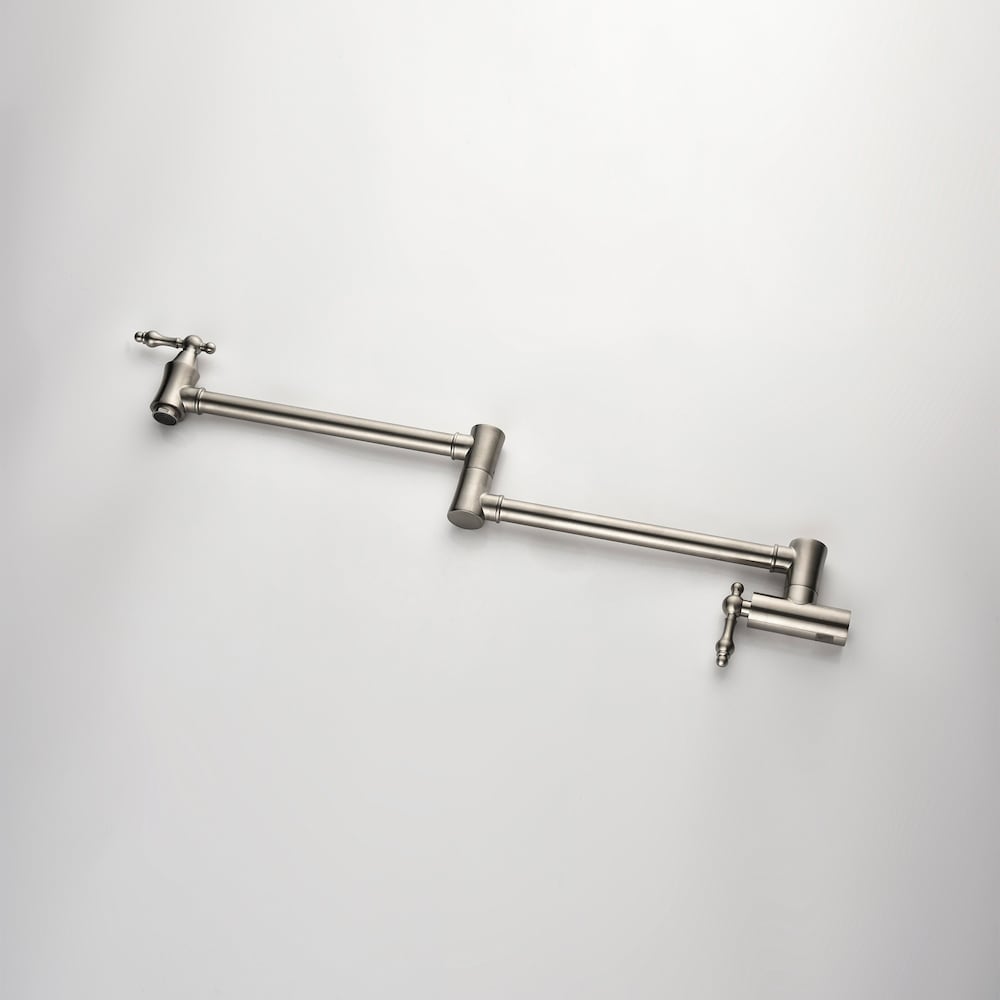 Lyra Wall-Mounted Pot Filler in Brushed Nickel