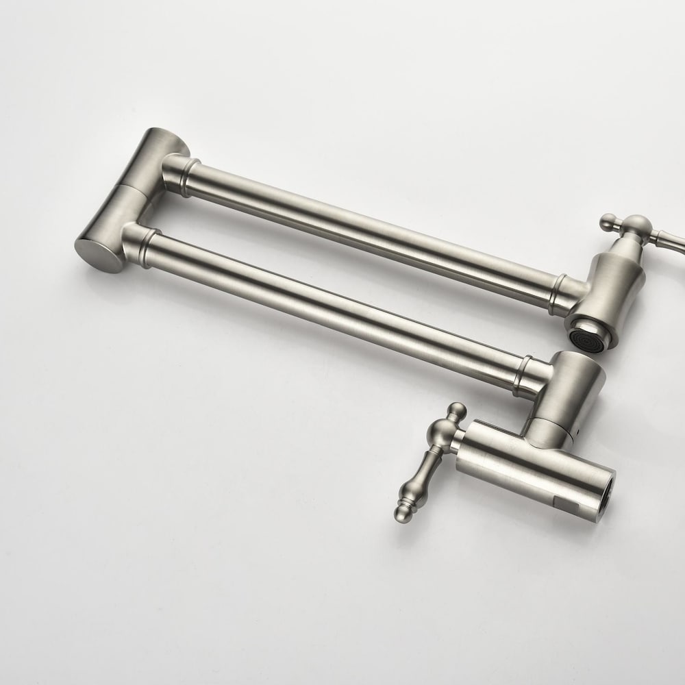Lyra Wall-Mounted Pot Filler in Brushed Nickel