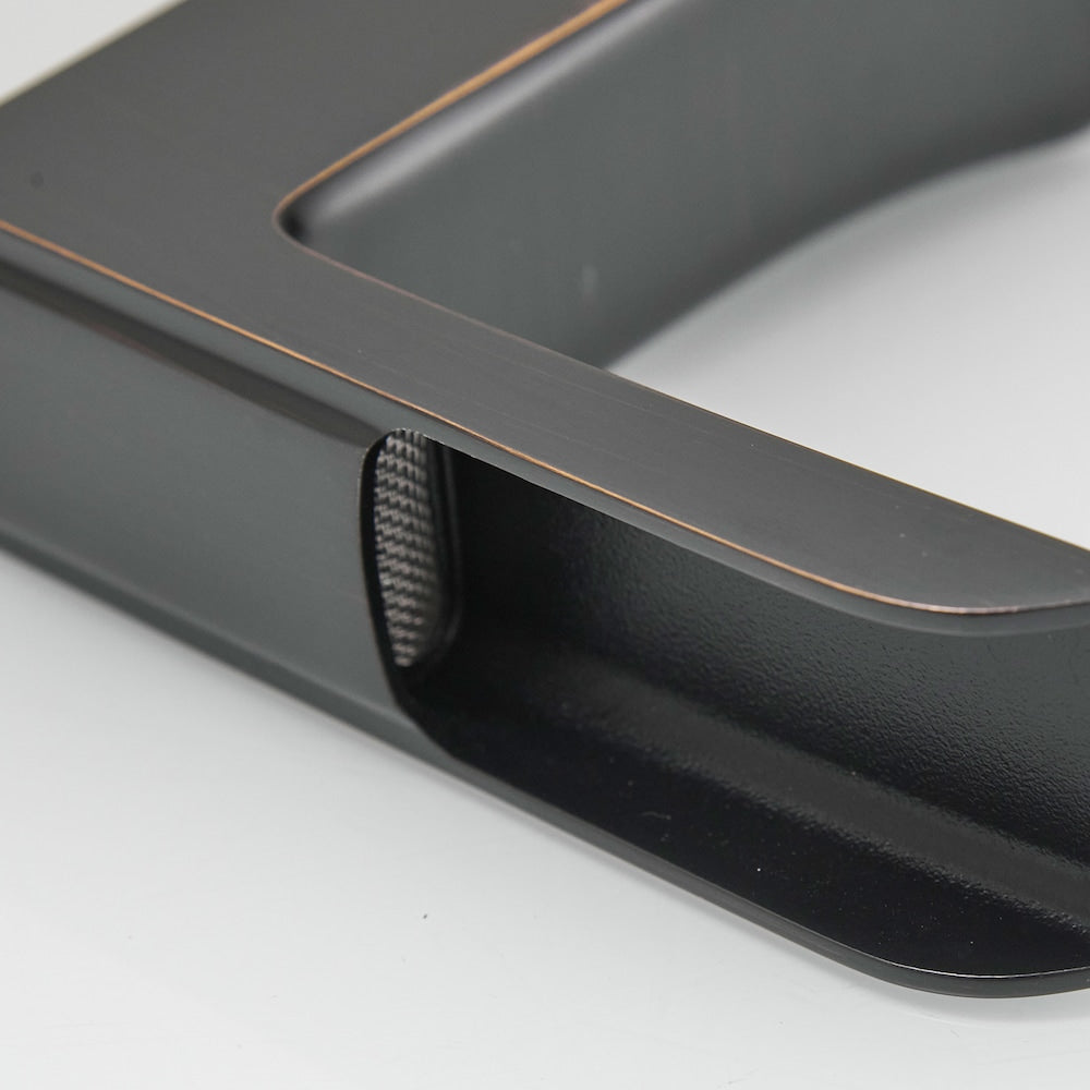 Pure Oil Rubbed Bronze 8 inches Double Handles Bathroom Faucet with Pop-Up Drain