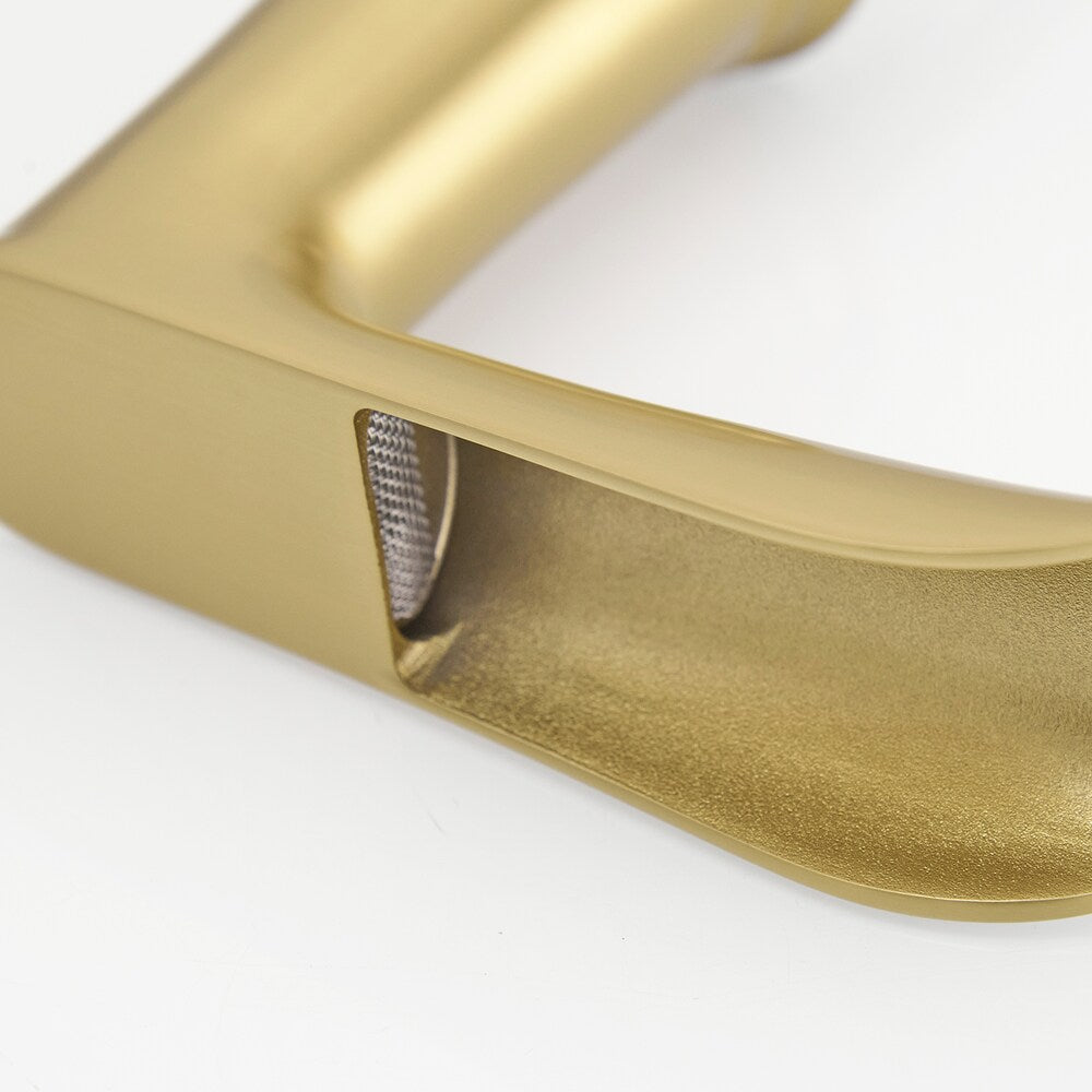 Classic Brushed Gold 8 inches Widespread 2-Handle Bathroom Faucet with Pop-Up Drain