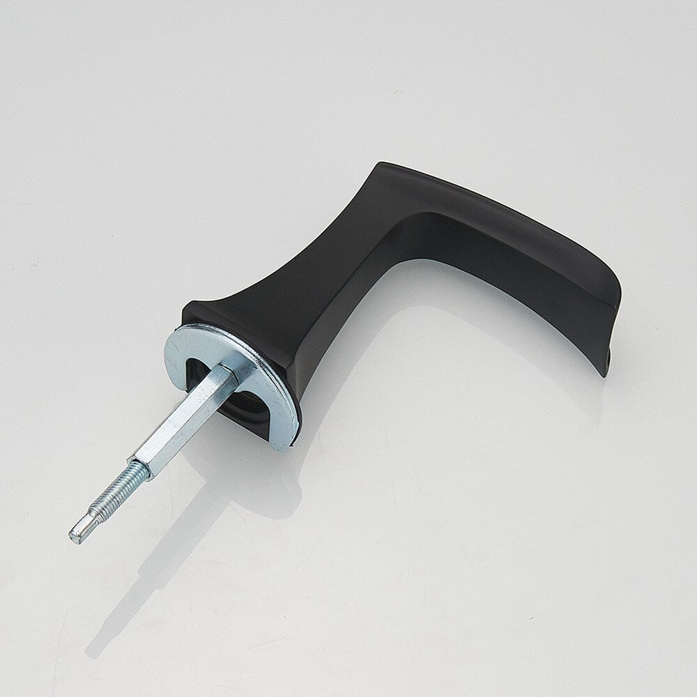 Prism Matte Black 8 inch Widespread 2-Handle Waterfall Bathroom Sink Faucet With Pop-up Drain