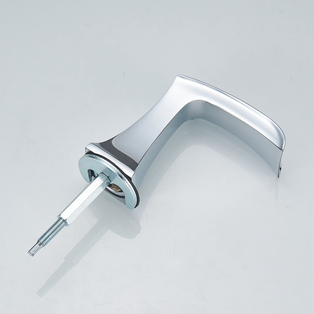 Prism Chrome 8 inch Widespread 2-Handle Waterfall Bathroom Sink Faucet With Pop-up Drain