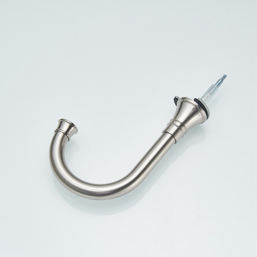 Revelation Brushed Nickel 8 inch 2-Handle Bathroom Sink Faucet With Pop-up Drain