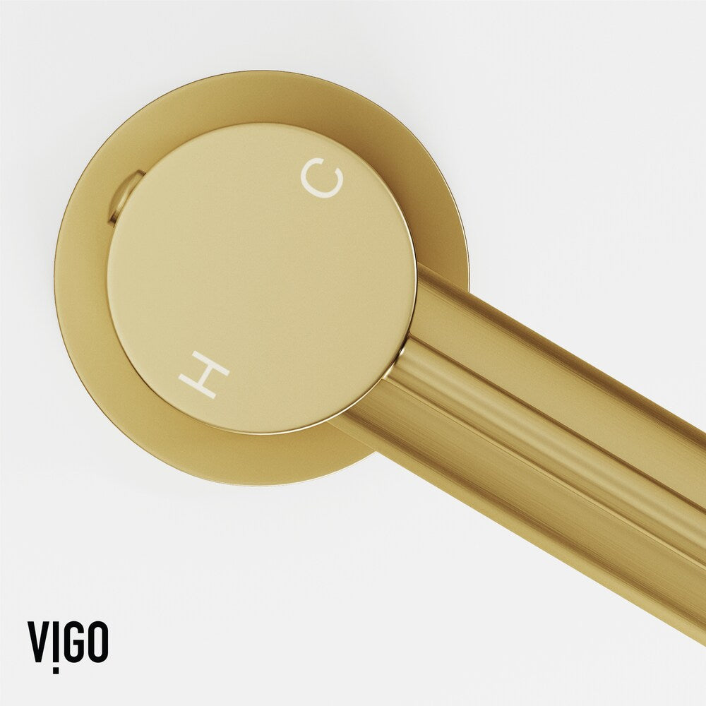 Jewel 11 in. Single Hole Single Handle Vessel Bathroom Faucet in Matte Brushed Gold
