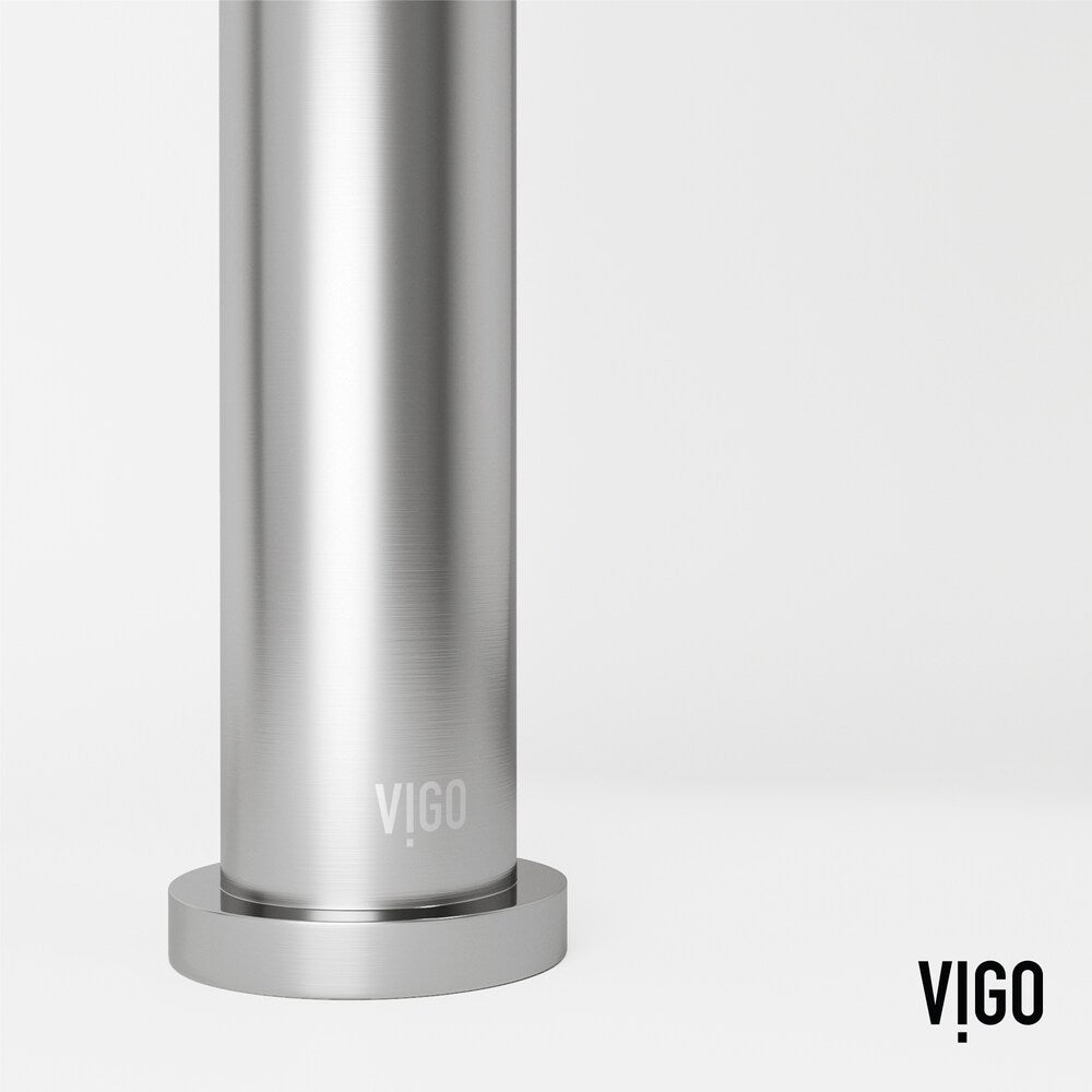 Robinet de salle de bain Jewel de 11 po à poignée unique et trou unique en nickel brossé