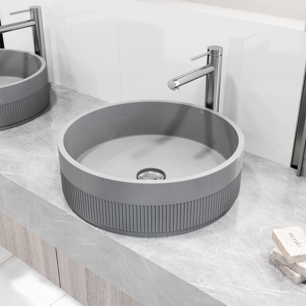 Robinet de salle de bain Jewel de 11 po à poignée unique et trou unique en nickel brossé