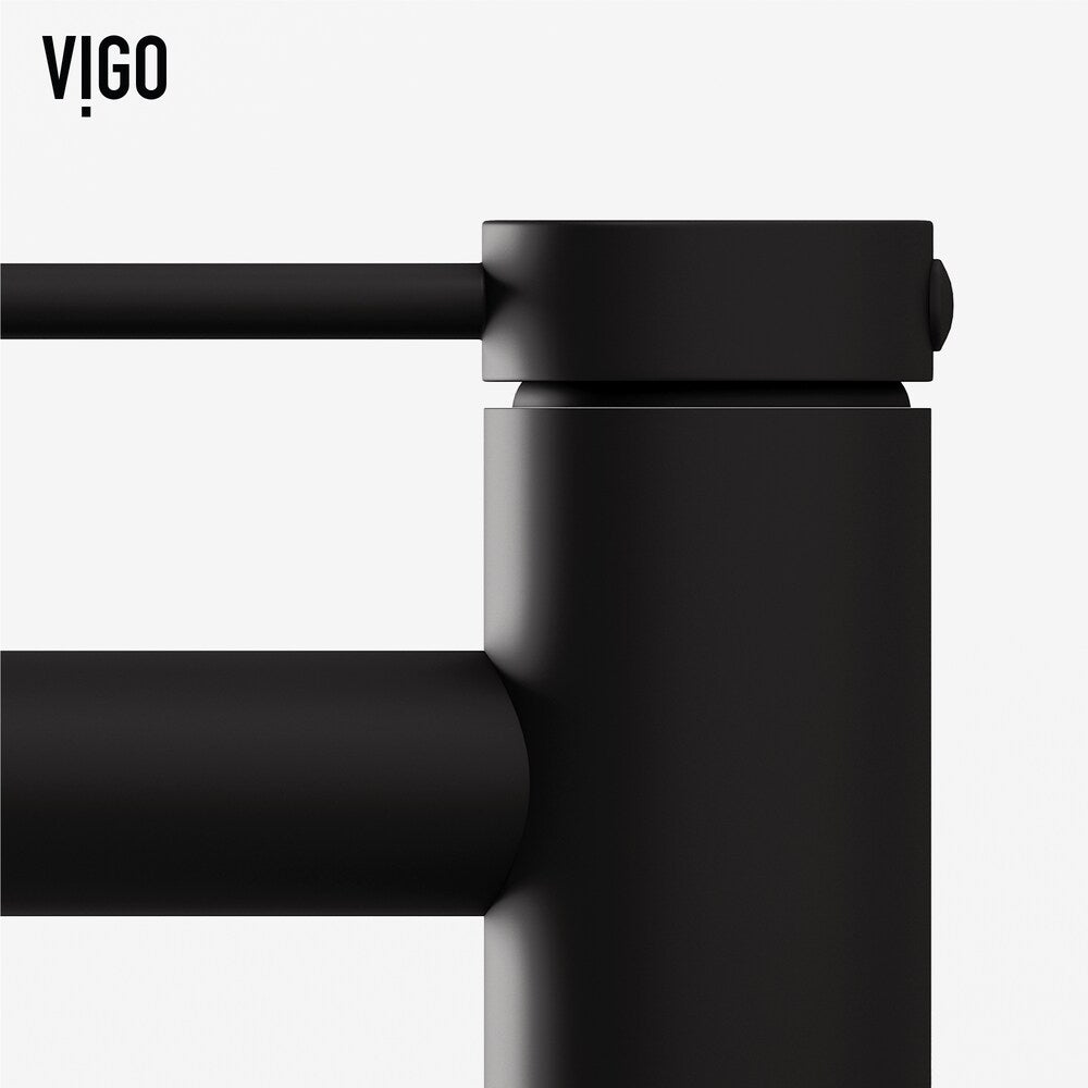 Jewel 6 in. H Single Hole Single Handle bathroom Bathroom Faucet in Matte Black