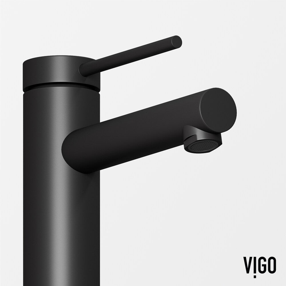 Jewel 6 in. H Single Hole Single Handle bathroom Bathroom Faucet in Matte Black