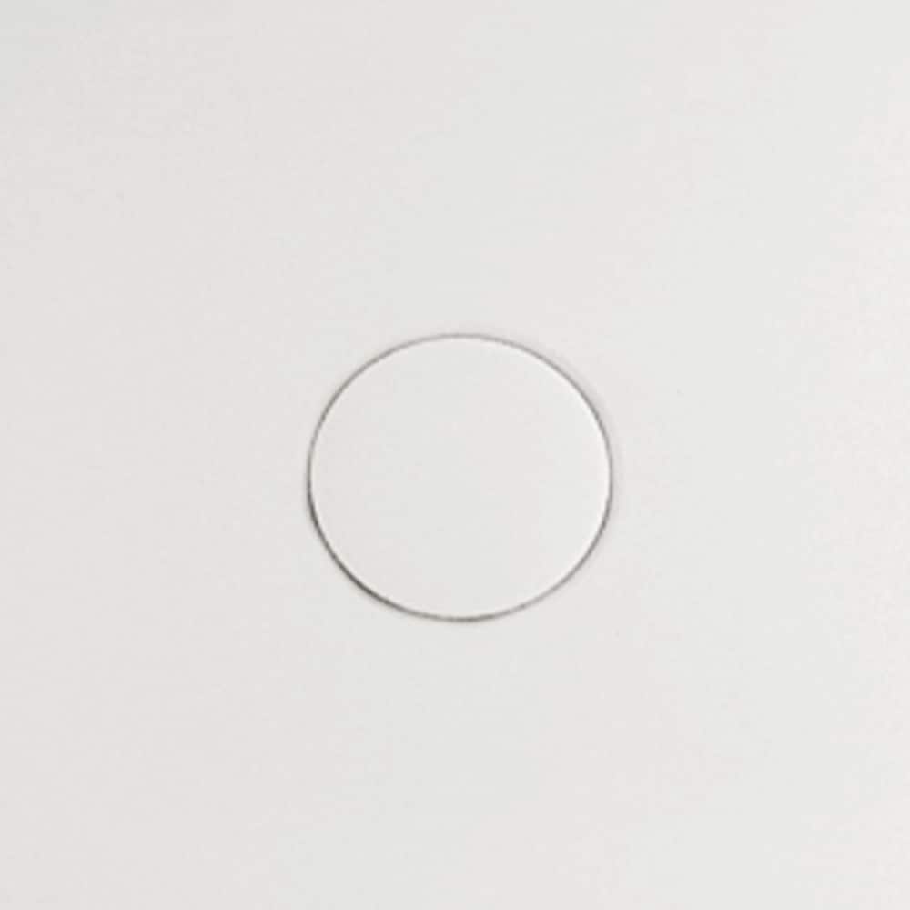 Philip 5 ft. Acrylic Freestanding Bathtub Drain Center Oval Bathtub in Glossy White