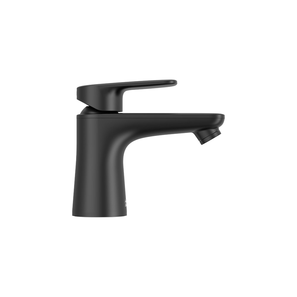 Robinet de salle de bain à poignée unique Aspirations avec poignée à levier en noir mat