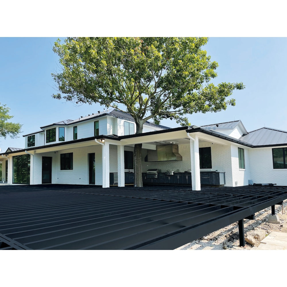 Evolution 2" x 11" x 16' Steel Structural Deck Framing Beam Black