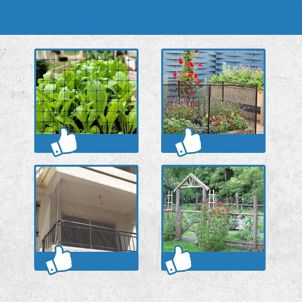 7-feet. x 100-feet. Black Deer Net with 3/4-inch Mesh, weight 1.5lb