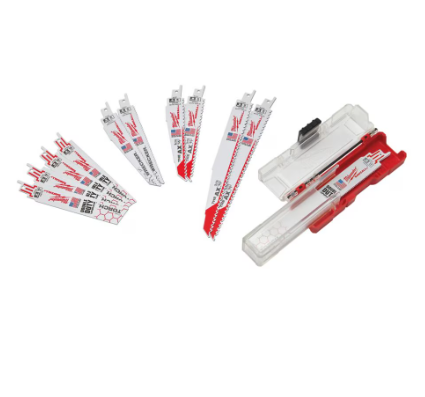 Milwaukee Tool SAWZALL Demolition Wood and Metal Cutting Bi-Metal Reciprocating Blade Set (12 Piece)